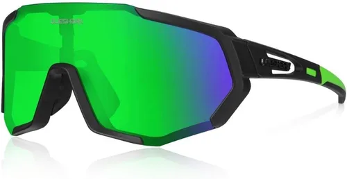 Miniatura 11 de Queshark - Gafas de ciclismo, lentes de sol deportivos para hombres y mujeres, 1 lente polarizada 2 HD, lentes de sol polarizados para ciclismo