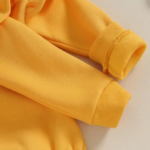 Miniatura 6 de FYBITBO Ropa de otoño e invierno para bebé, sudadera de manga larga con volantes, mameluco de burbujas, lindo atuendo cálido