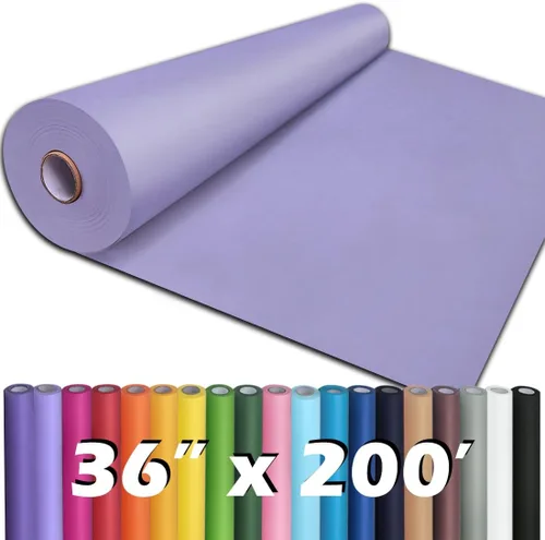 Miniatura 58 de PerkHomy - Rollo de papel kraft blanco de 36" x 2,400" (200') para manualidades, papel de tablón de anuncios, arte, cobertura de mesa, manualidades