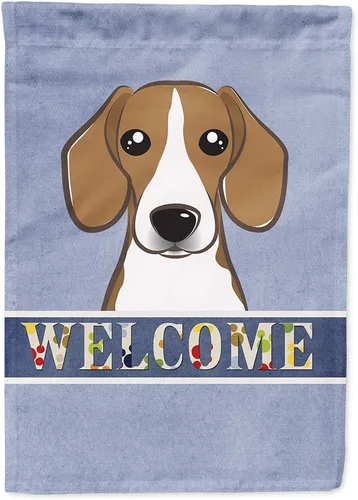 Miniatura 113 de Caroline's Treasures BB1405GF Bandera de jardín de bienvenida de bulldog inglés, Bandera de buzón azul, bandera decorativa para el patio, obra