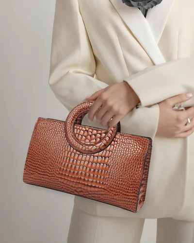 Miniatura 88 de ZLMBAGUS - Bolso de mano para mujer, diseño vintage con solapa y asa, de piel sintética, para llevar al hombro