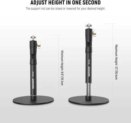Miniatura 3 de NEEWER MT010 - Soporte de teléfono celular para escritorio, mesa de oficina ajustable, compatible con iPhone y Samsung para grabación de video