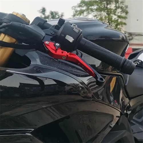 Miniatura 5 de Para Suzuki para GIXXER 250 SF 250SF 150 125 2020 2023 Accesorios de moto CNC ajustable palancas de freno de embrague plegables (color : negro)