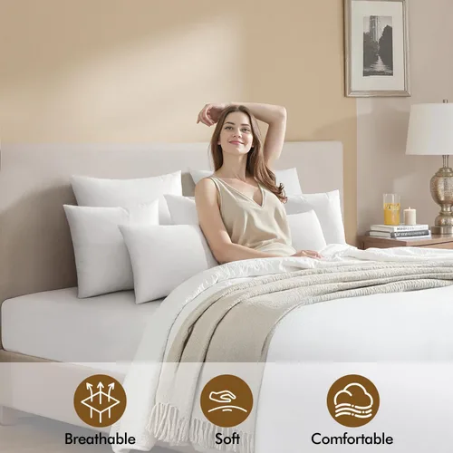 Miniatura 4 de MIULEE - Inserto de almohada de 14x36 pulgadas, almohada decorativa rectangular para cama, sofá, sillón, relleno de microfibra virgen lumbar