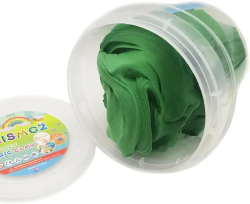 Arcilla de modelado Air Dry de 10.5 onzas, arcilla mágica ultraligera, masa de moldeo, colores primarios, kit de manualidades (verde oscuro)