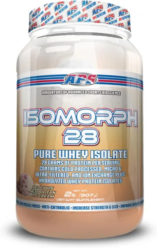 Miniatura 19 de APS Nutrition Isomorph 28 Proteína en polvo Aislado de suero puro Aislados prensados en frío, ultrafiltrados e intercambio iónico 0.99 oz