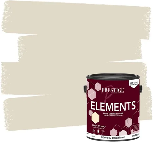 Miniatura 10 de PRESTIGE Paints Elements - Pintura interior e imprimación en uno, cáscara de huevo, 1 galón, gris cabo