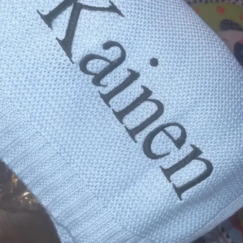 Miniatura 5 de Manta de bebé bordada personalizada con nombre, manta suave para cochecito