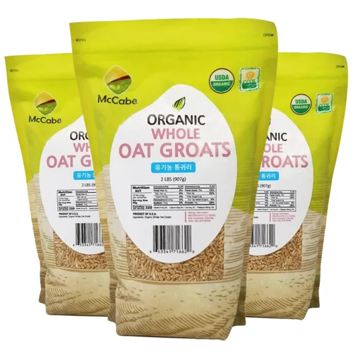 Miniatura 5 de McCabe Avena orgánica enrollada regular – Avena enrollada orgánica Rica en fibra y minerales Certificado USDA y CCOF Producto de Estados