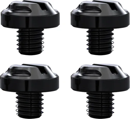 Miniatura 8 de 4 tapones para agujeros de espejo rojo para motocicleta, 2 regulares+2 reversas M10x1.25 (rojo, M10>2 regular + 2 reverso)