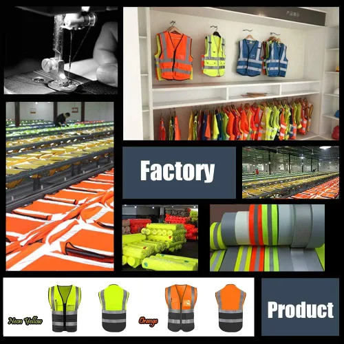 Miniatura 6 de Chaleco de seguridad de alta visibilidad con tiras reflectantes, personaliza tu logotipo Hi Vis, chaleco de trabajo al aire libre con 5 bolsillos