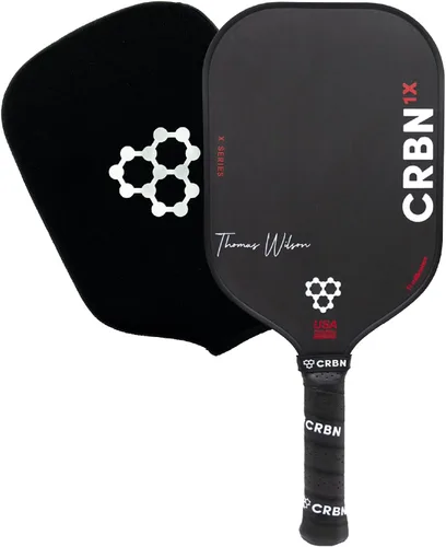 CRBN Pickleball - X Series Power Paddle - Carbon Fiber Pickleball Paddle with Foam Injected Edges for Expanded Sweet Spot