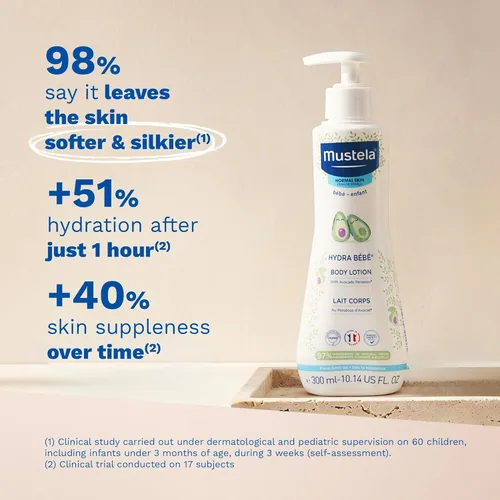 Miniatura 6 de Mustela Set de regalo para la hora del baño para bebés, esenciales para el cuidado de la piel del bebé con aguacate natural, contiene loción