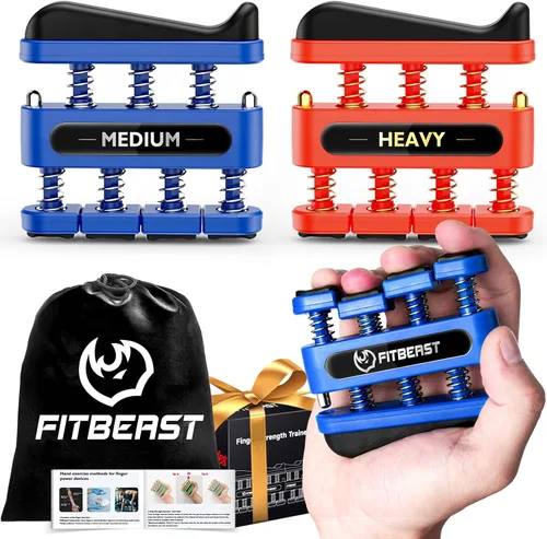 Miniatura 7 de FitBeast Fortalecedor de Dedos, Ejercicio de Dedos, Ejercicio de Mano para Mejorar la Destreza y Fuerza en Dedos, Manos, Antebrazos – Entrenador