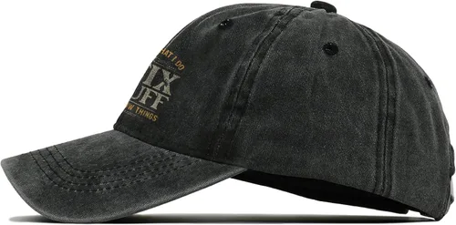 Miniatura 3 de I Fix Things Hat, I Fix Stuff and Know Things Sombrero para hombres, Thats What I Do I Fix Stuff Hat, Hat I Fix Stuff 8 (negro)