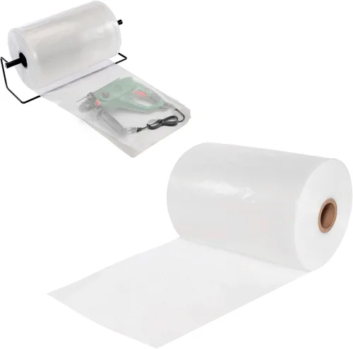 Miniatura 11 de APQ - Rollo de tubo de polietileno transparente, 2 pulgadas x 2200 pies. Tubo de bolsa de polietileno de 2 mil. Rollo de tubo de polietileno