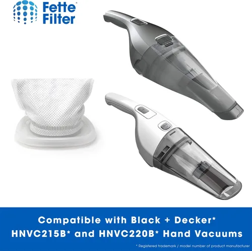 Miniatura 4 de Fette Filter - Reemplazo de filtro de vacío HNVCF10 compatibles con aspiradoras de mano Black and Decker Dustbuster Serie Modelo HNVC115*, HNVC215*
