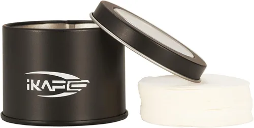 IKAPE Filtros de espresso de 2.008 in (200 unidades), pantalla de disco de café compatible con portafiltros de 2.008 in, filtros de repuesto