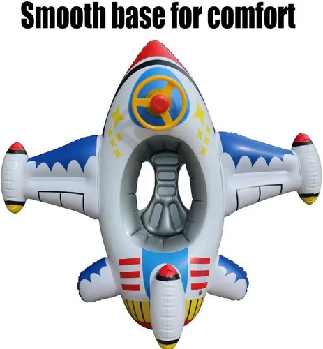 Miniatura 6 de Flotador inflable de la piscina del bebé del avión, flotador inflable de la natación del avión para el niño