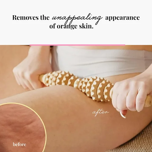 Miniatura 8 de Tuuli Accesorios - Rodillo de masaje ovalado de madera, rodillo corporal multifuncional para celulitis, tensión muscular y apoyo a la salud