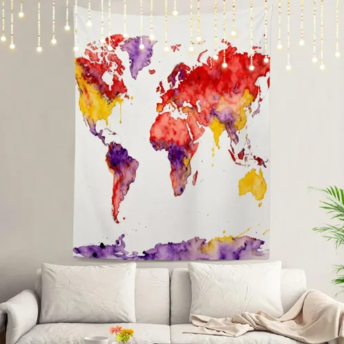Miniatura 98 de Shrahala Tapiz de pared de hojas de arce otoñal, hojas rojas llameantes, fondo negro, tapiz grande para colgar en la pared, tapiz decorativo