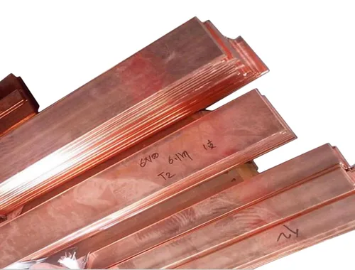 Miniatura 2 de Placa de barra plana de metal T2 Cu 99% cobre 0.059 in x 0.591 in x 9.843 in
