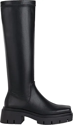 Miniatura 4 de vivianly Women's Chunky Heel Knee high Boots Zipper Square Toe Platform Booties