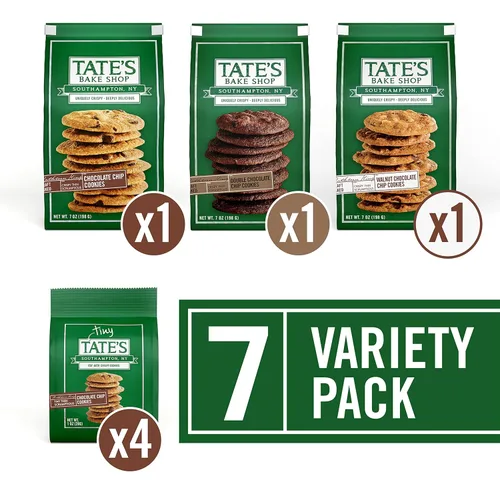 Miniatura 3 de Tate's Bake Shop Paquete variado de galletas con chispas de chocolate, 7 bolsas