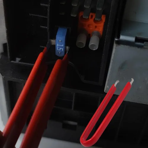 Miniatura 4 de Pinzas extractoras de relé y fusibles, herramienta extractora de fusibles FMM para automóviles, herramienta extractora de terminales de batería