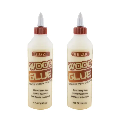 Miniatura 9 de BAZIC Products Pegamento para madera, 8 onzas líquidas (8.0 fl oz), adhesivo de unión súper fuerte de color natural, para carpintería de madera