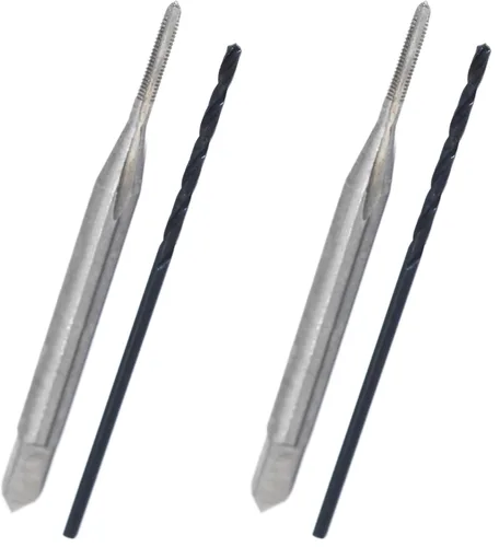 Miniatura 20 de Drill América - Juego de brocas para taladro y llave de acero para alta velocidad POU (#0-80 - 1-1/2"-12, m1.6 - m36, NC, NF). Set de taladro