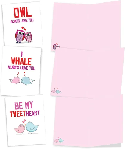 Miniatura 3 de The Best Card Company - Juego de 10 divertidas tarjetas de notas de humor en blanco surtidas de 4 x 5.12 pulgadas con sobres para jugar con palabras
