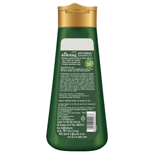 Miniatura 8 de KESH KING Champú anti caída de cabello con hierbas ayurvédicas y aloe vera proporciona cuero cabelludo nutrido saludable para un cabello suave