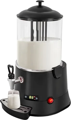 Miniatura 8 de Dispensador comercial de chocolate caliente de 10 L, calentador de bebidas calientes, máquina para hacer chocolate caliente, olla de bebidas Rojo