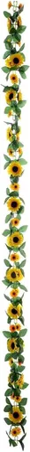 Miniatura 6 de Efavormart - 5 arbustos 70 girasoles artificiales amarillos de seda Decoración de jarrón