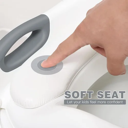 Miniatura 3 de SKYROKU - Asiento de inodoro mejorado para niños y niñas, para entrenamiento de baño, almohadilla antideslizante para protección contra