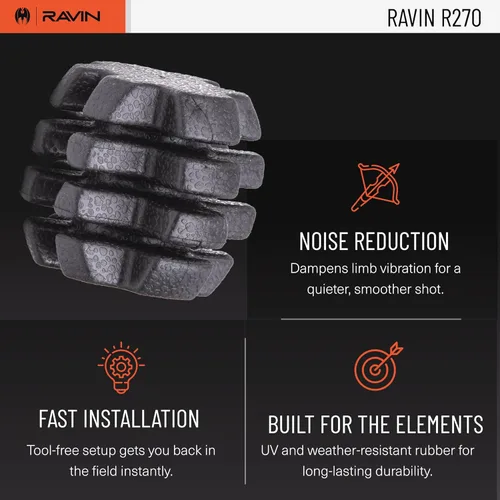 Miniatura 4 de Ravin Amortiguadores de vibraciones de extremidades de ballesta R270 para uso exclusivo con ballestas RAVIN
