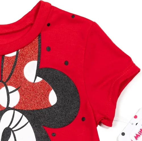 Miniatura 7 de Disney Minnie Mouse - Conjunto de camiseta y leggings para bebés y niños grandes (12 meses - 14-16)