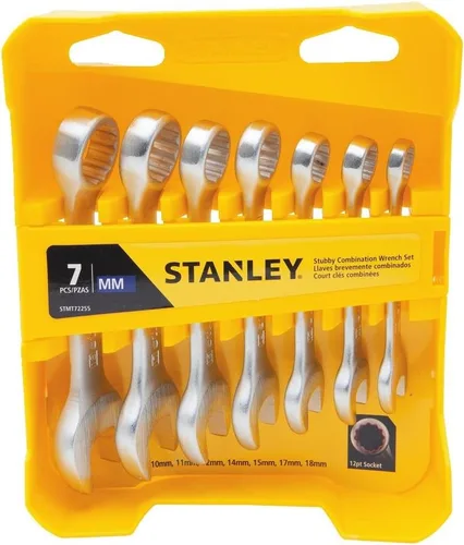 Miniatura 2 de Stanley STMT72255 Juego de llaves combinadas métricas rechonchas, 7 piezas