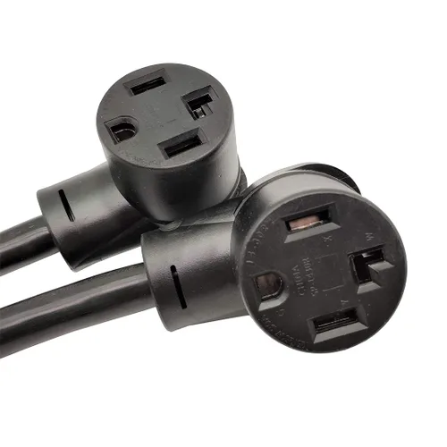 Miniatura 3 de Parkworld NEMA 14-30 Splitter, 240V Splitter Dryer 14-30P macho enchufe a (2) receptáculo hembra 14-30R, secadora de 4 clavijas 30 amperios 14-30