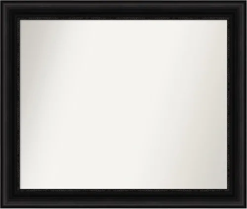 Miniatura 95 de Amanti Art Espejo personalizado, espejo de baño negro puente, espejo de pared o espejo de tocador de baño sobre el fregadero (26 x 26 pulgadas)