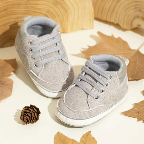 Miniatura 3 de Meckior Zapatos deportivos de tobillo para bebés y niñas pequeños, suela antideslizante suave, piel sintética, mocasines para bebés recién nacidos