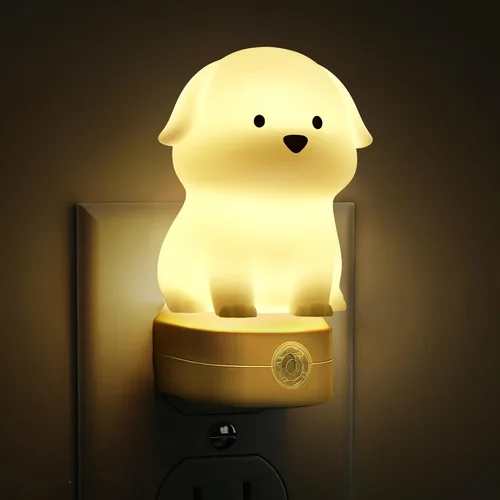 Miniatura 18 de L LOHAS LED - Luz nocturna enchufable para niños, luces nocturnas 3D de cachorros lindas con sensor de atardecer a amanecer, 1600K/2700K/5000K 3CCT