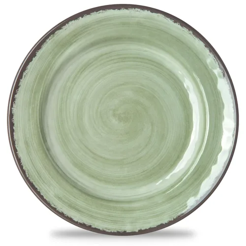 Carlisle FoodService Products Mingle - Plato de plástico reutilizable para aperitivos con estilo de cerámica para el hogar y restaurante, melamina,