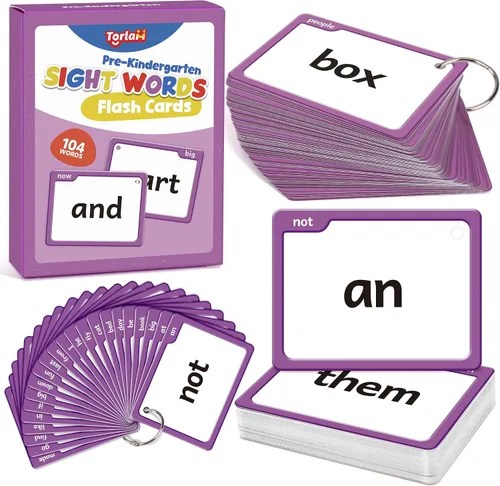Miniatura 9 de Torlam Tarjetas flash de palabras de vista y fonética para niños, aprender a leer dígrafos, mezclas CVC, sonidos de vocales largas, ortografía
