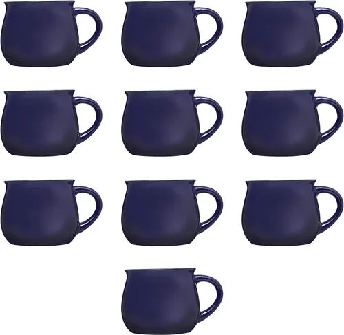 Miniatura 20 de Juego de 10 tazas de café glaseadas personalizadas para fogata, 12 onzas, paquete personalizado a granel, perfectas para café, té, expreso, cacao