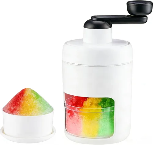 Máquina de afeitar de hielo y cono de nieve - Trituradora de hielo portátil de alta calidad y máquina de hielo afeitado con tazas de molde de hielo
