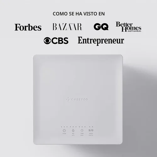 Miniatura 7 de Carepod Cube Plus X50V Humidificador de Acero Inoxidable - Fácil de Limpiar, 3 Ajustes de Nivel de Vapor, Función de Humedad Automática y Apagado