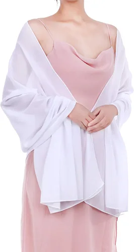 Miniatura 9 de WILLBOND Womens Shawl Chiffon Bridal Evening Soft Wrap Scarf, Chiffon Scarf Ribbon Scarf Satin Scarf for Women and Girls