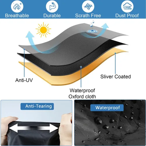 Miniatura 4 de Funda para carrito de palomitas de maíz, impermeable, 420D, cubierta a prueba de polvo, compatible con máquina de palomitas de maíz West Bend, 11.7